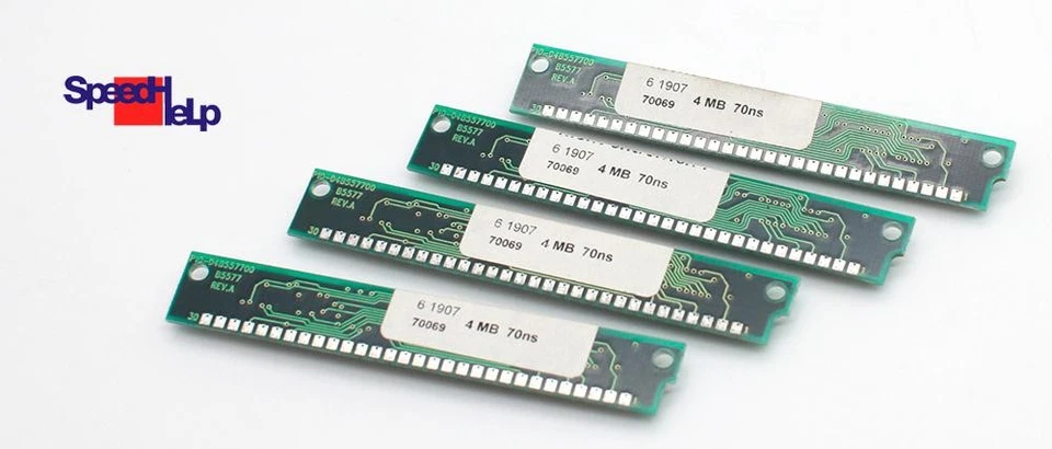 4X 4MB SIMM 16MB RAM HYUNDAI HM5117400BS6 30-PIN FOR 80386 386 486 OK - Image 3 of 3