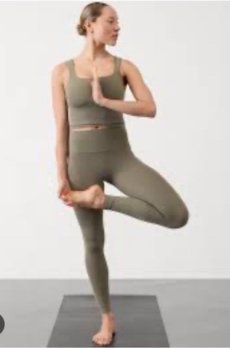 NWT Athleta Salutation Stash Tight Mineral XL Yoga Sport Full Length - Picture 1 of 15