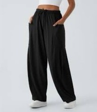 Halara Cargo Side Pocket Palazzo Flowy Wide Leg Pants Casual Women  s Size Medium