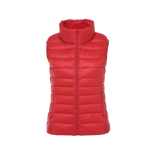 Women's Down Vest Coat Short Ladies Down Jacket Stand-up Collar Waistcoat - Picture 10 of 23