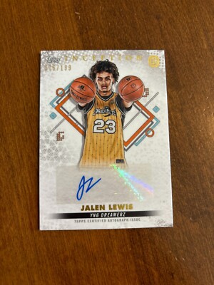 Jalen Lewis 2022 Topps Inception OTE Auto IA-JL2 YNG Dreamerz /199