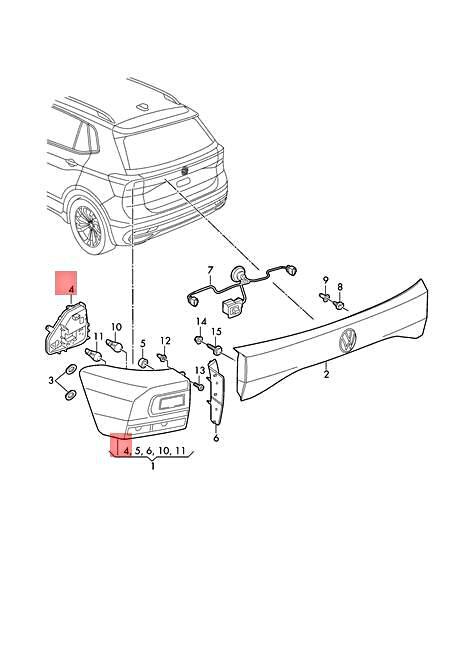 Genuine VW Taigun CW1 Bulb carrier Left Outer 6JR945231 | eBay