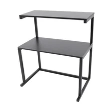 3-Tier Table Storage Shelf Home Office Desktop Storage Rack Desk Printer Stand