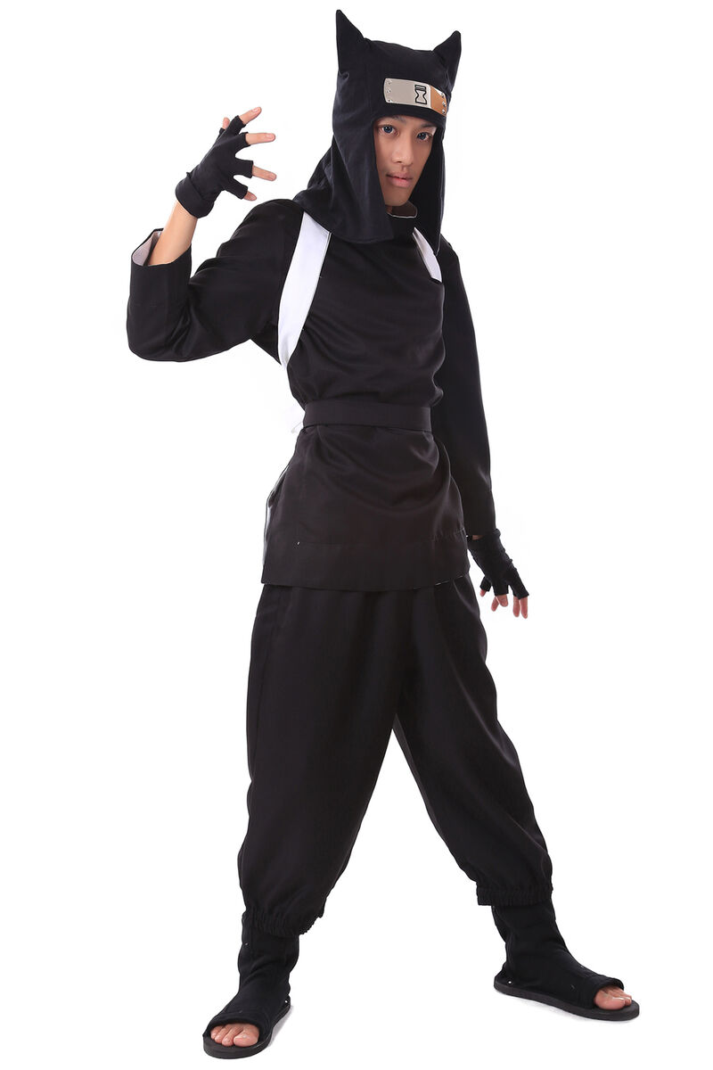 Kankuro Cosplay Halloween Party Costume Sand Ninja Outfit V2 Kankuro Cosplay Halloween Party Costume Sand Ninja Outfit V2