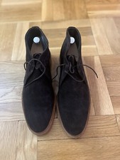 Meermin Chukka Boot Castoro Dark Brown Suede 114368 UK8.5 E GOODYEAR WELTED