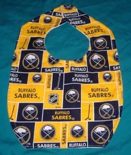.NEW Handmade BABY CHILD BIB BUFFALO SABRES HOCKEY TEAM / SHIPPING DISCOUNTS