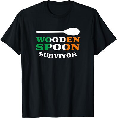 Wooden Spoon Survivor Quote Irish Flag Ireland Heritage Fun T-Shirt Hoodie