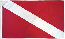 3x5ft DIVER DOWN SCUBA DIVING DIVE MARKER PRINTED NYLON WATERPROOF FLAG