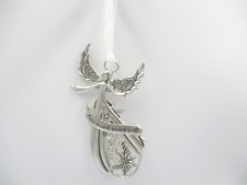 Treasured Memories 3-1/4" Peace on Earth, Goodwill To All Angel Ornament