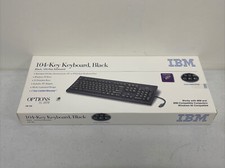 x5 Lot of IBM PS/2 Membrane Keyboard 104-Key Black Spanish, Espanol 76H0110