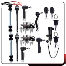 For Chevrolet Silverado GMC 2500 3500 Front Tie Rods Sway Bars Wheel Hub Bearing