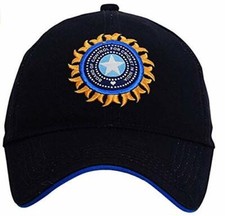 Indian Cotton Cricket Team Cap Black colour US