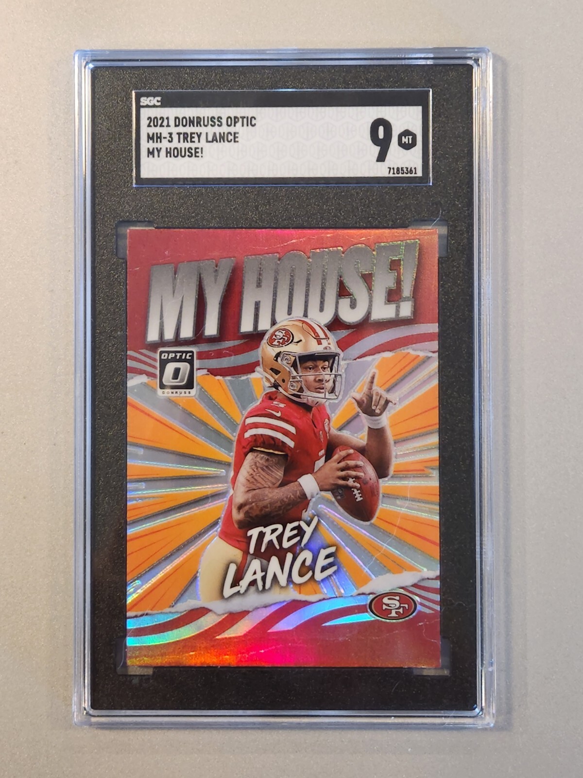 Trey Lance Panini Donruss Optic My House! #MH3 Black Pandora