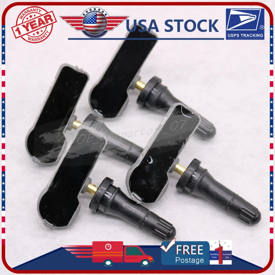 Juego de (4) sensores de presión de neumáticos nuevos #68241067A TPMS para Chrysler Jeep Dodge Foto 4 de 4