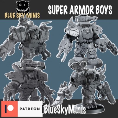 Meganobs X 4 Mega Nobs Nobz Big Mek Bigmek
