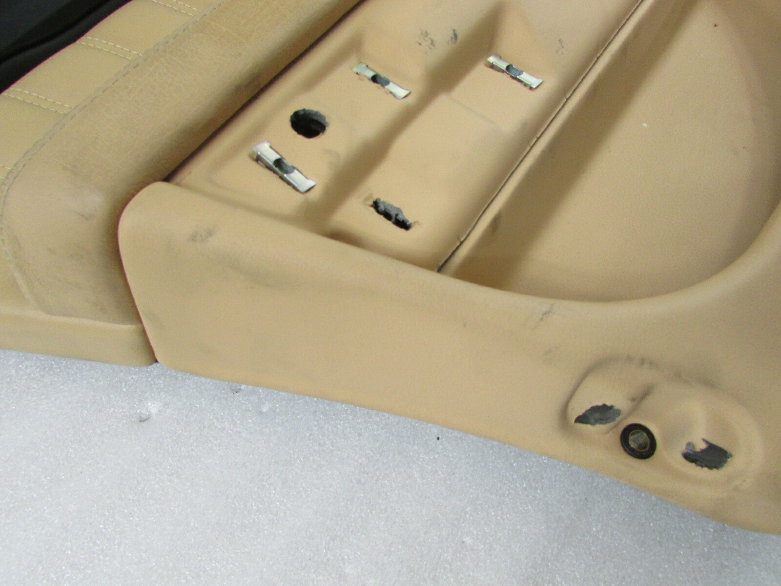 Maserati Quattroporte, LH Rear Door Panel w/ Sunshade, Beige, Used P/N 981338500