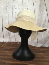 Women's Summer Sun Wide Brim Hat with Ribbon Trim
