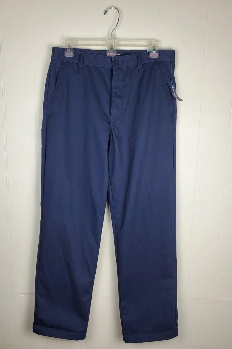 Old Navy Ultimate Slim Chino Pants Men's 30x30 Navy Blue Cotton | eBay
