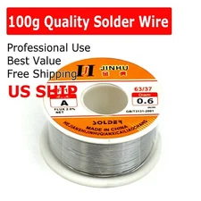 63/37 Rosin Core Solder 0.6mm Diameter Soldering Flux Wire 100g 65ft
