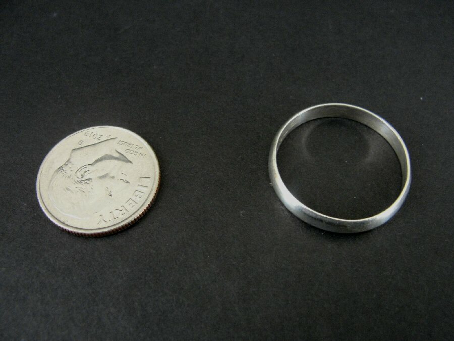 Ring Silver Band Smooth Plain Stackable Sterling … - image 3