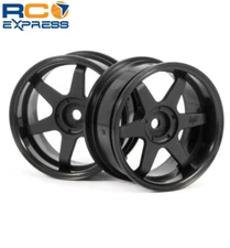 HPI Racing Te37 Wheels 26mm black 6mm Offset/26mm Tires (2) HPI3846