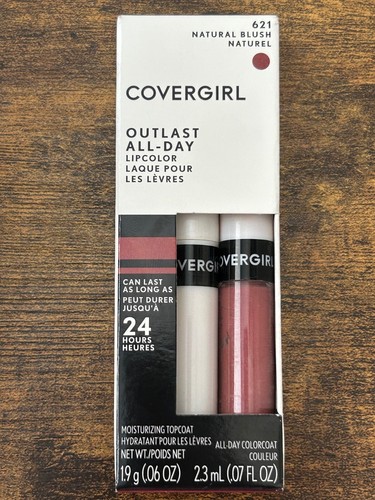 Covergirl Outlast All-Day, Lippenfarbe, 621 Natural Blush, 2-teiliges Set