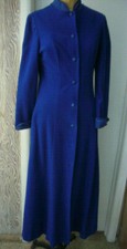 ELEGANT BLUE ROBE FULL LENGTH SZ 11 VASSARETTE JUNIORS 100 DACRON POYESTER E