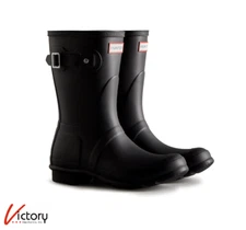 NEW IN BOX Hunter Women's Original Short Boot | Black - US Size 8 | 1276025