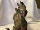 Vintage Cast Iron Horse in Running Stance with One Foot on P — photo 3