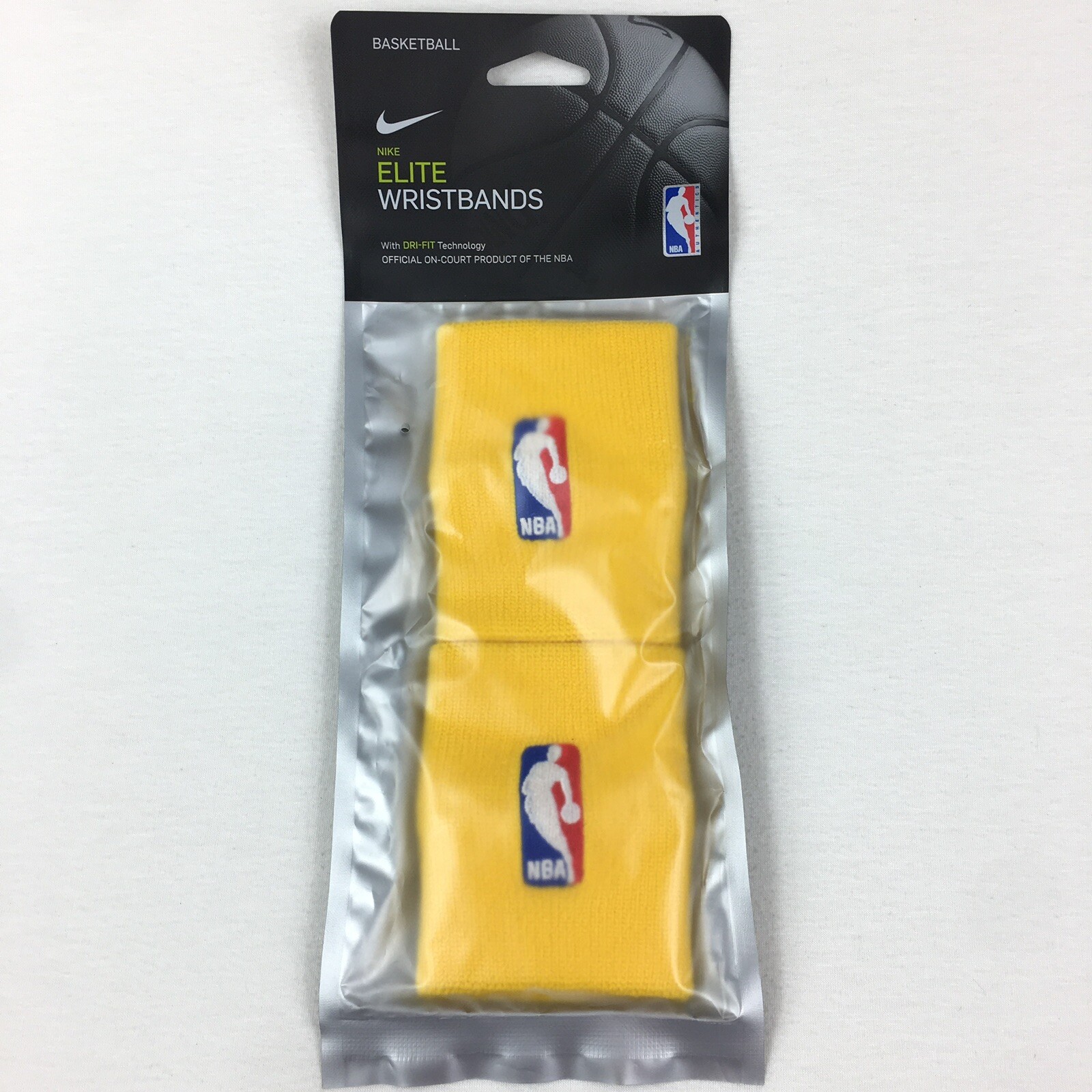 Nike Elite NBA DriFit Wrist Bands Lakers Yellow eBay