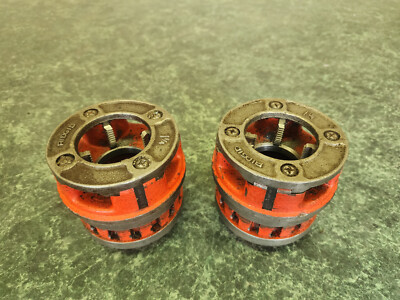#ad LOT OF 2 Ridgid Model 12R 1 1 4 Inch Threader Die Head $119.99