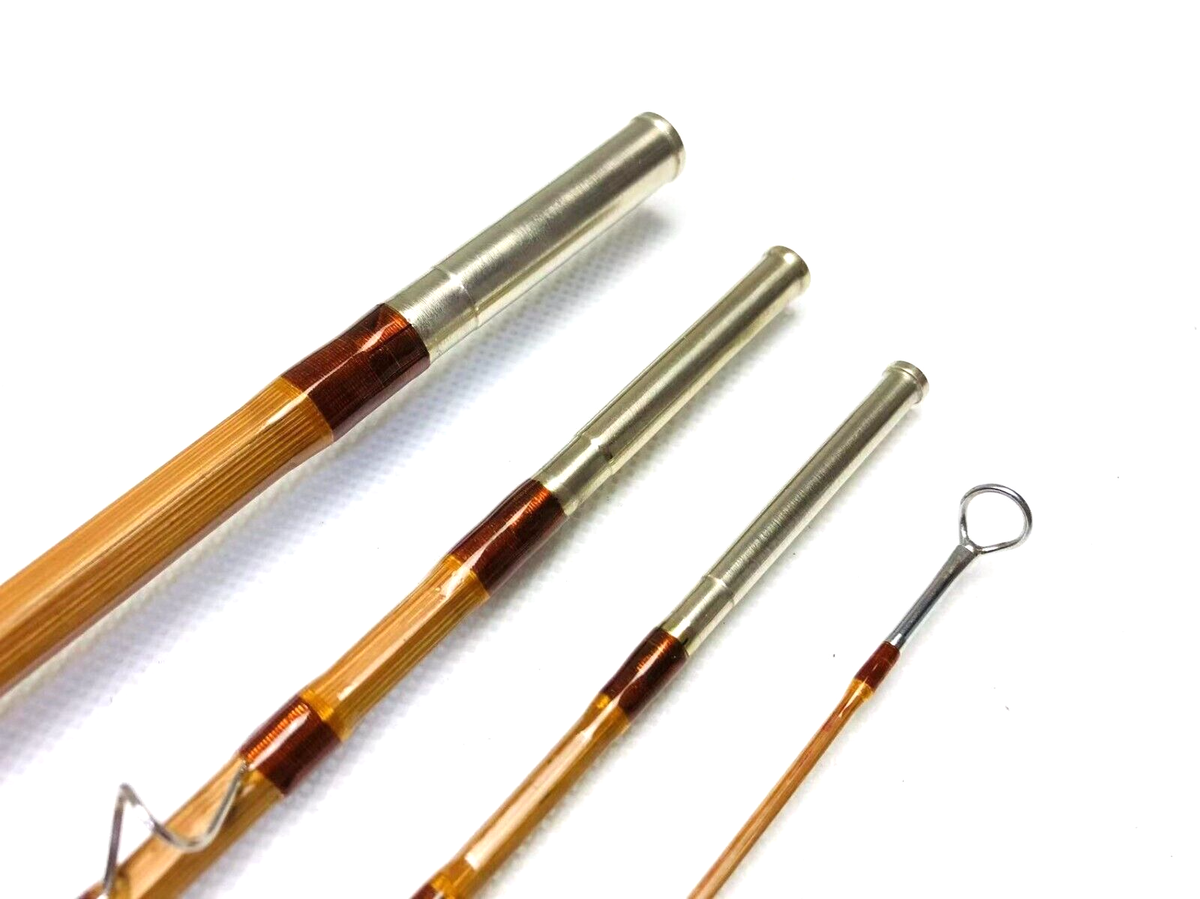 Canne à Mouche En Bambou ZHUSRODS 7'6" 5wt - 3 Sections / 2 Scions - Vintage Et Ultra Légère - NEUVE