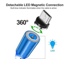 MAGNET CANDY FLOW LED Light Micro USB-B Charger Cable for Samsung LG HTC Nokia