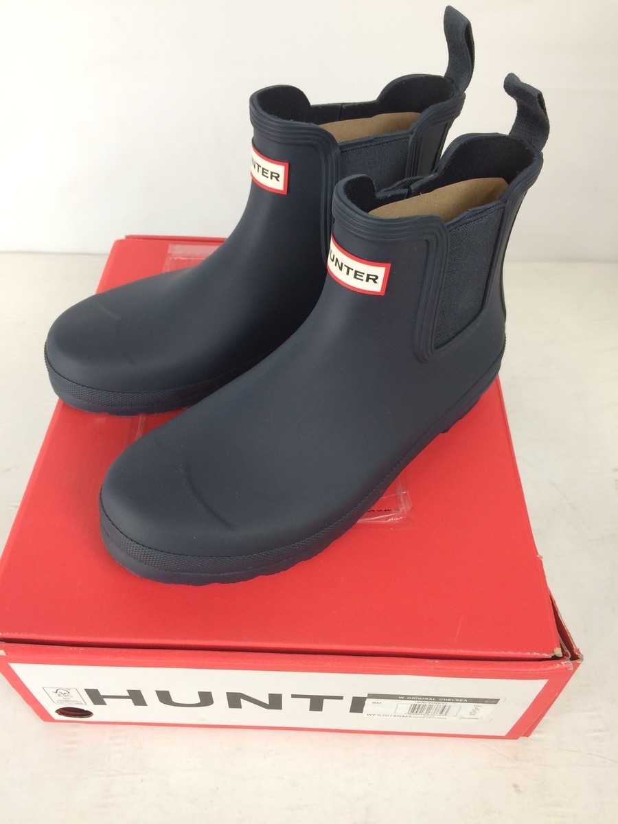 Excellent Hunter Original Chelsea Women's Rain Boots, Navy, W8 | eBay
