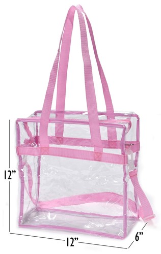 Clear Lunch Bag Stadium Approved Lunch Box with Adjustable Strap for Work Travel - Foto 5 di 5