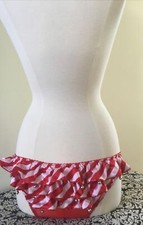 Victorias Secret Santa Baby Jingle Bell Panties Small Ruffle Bum 2012 Stripe