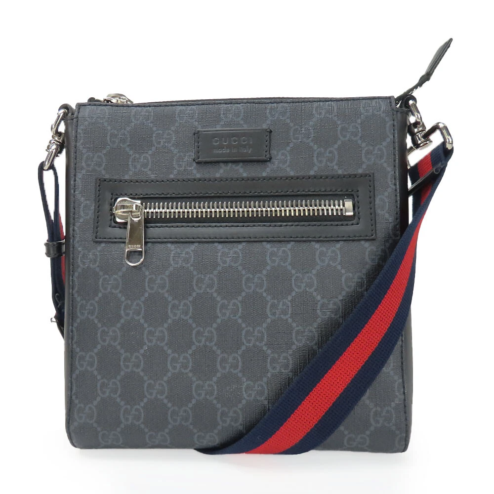 OCCASION GUCCI Sac à Bandoulière 523599 Petit Sac Messager GG Supreme Toile/Cuir...
