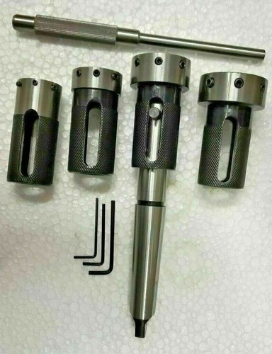 Lathe Tailstock Die Holder Set Of 4 Floating Type MT3 SHANK Holds Metric Die. - Picture 2 of 4