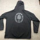 Sitka Hoodie Mens XL Black Spell Out Full Zip Hunting Fleece Pullover Logo