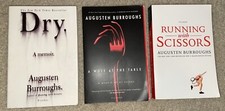 Augusten Burroughs Book Lot-3 Pc Dry, A Wolf at the Table, Running With Scissors