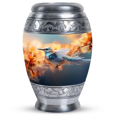 Sparrow Urn Encompassing Cremation Memories: An Aluminium Urn