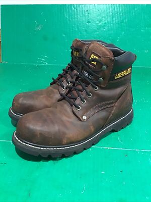 Caterpillar Shoes Mens 13 Brown Walking Machines Leather Work Casual Lace Up Caterpillar Men main image 3