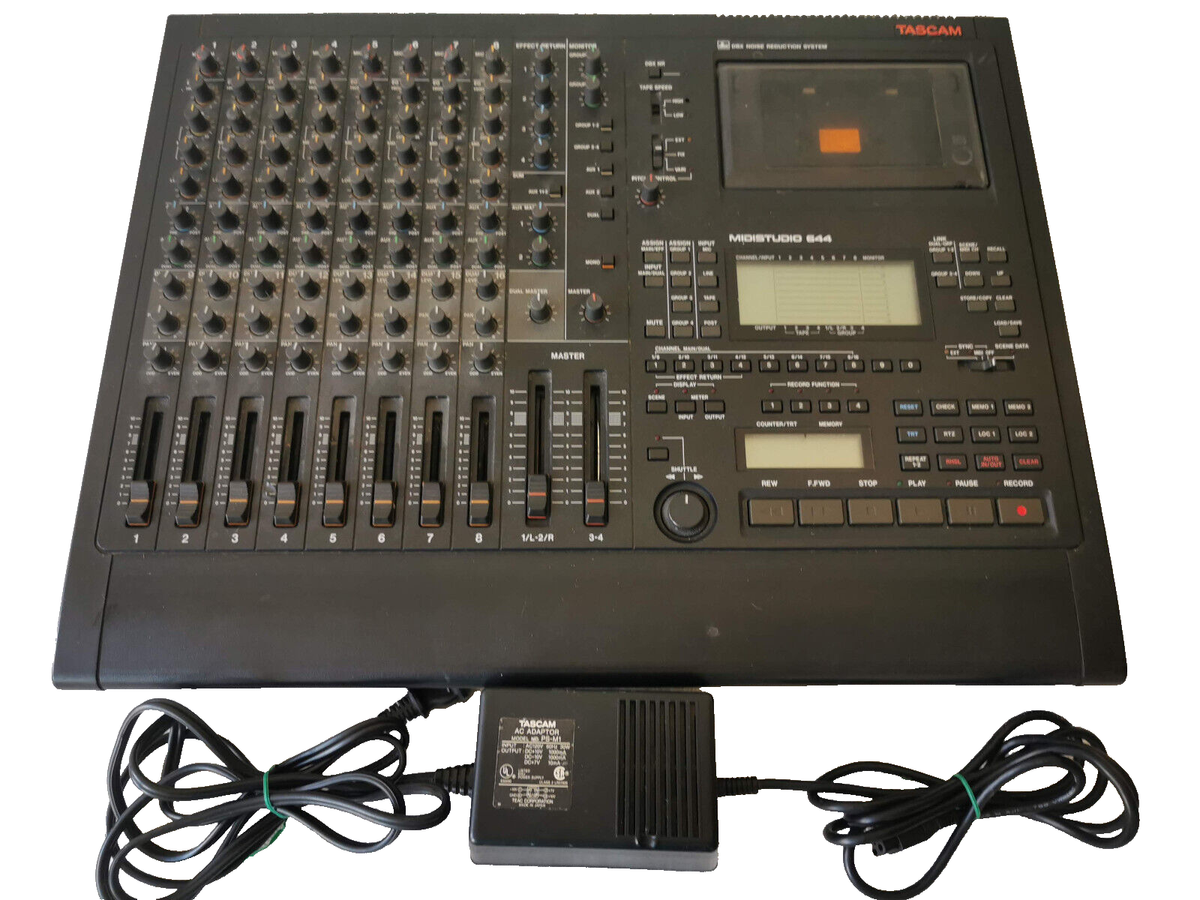 TASCAM MIDISTUDIO 644 カセットMTR　ジャンク品 Tascam Midistudio 644 Cassette Recorder w/Power Supply WATCH VIDEO