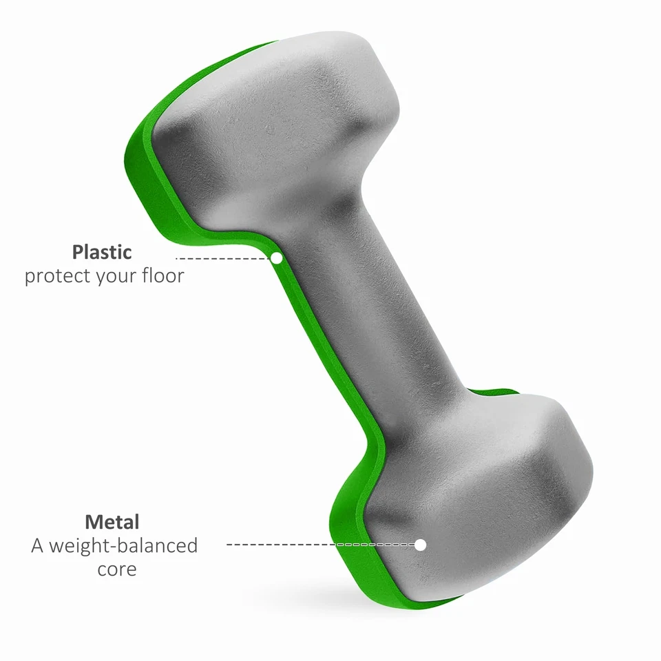 SPORTNOW 12kg/18kg Dumbbells Set of 6, photo 4 of 5