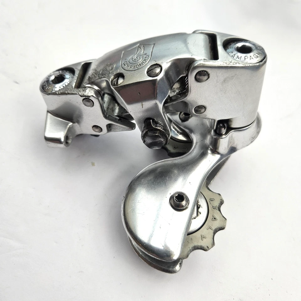 Desviador trasero Campagnolo C-Record, 1ª generación/1985, logotipo grabado, original Foto 2 de 4