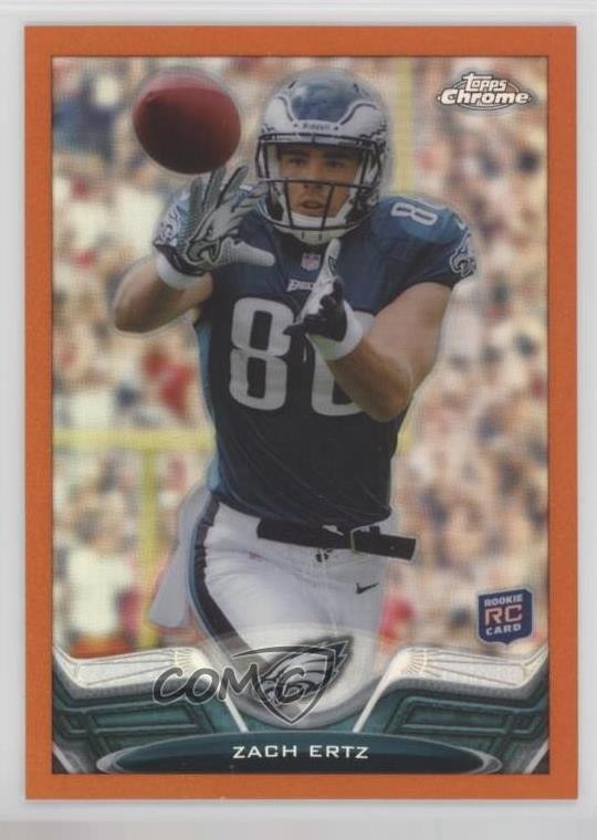 2013 Topps Chrome Retail Orange Refractor Zach Ertz #76 Rookie RC