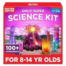 Girls' Super Science Kit for Ages 8-12 Ideas for Girls 8,9,10 Years Old