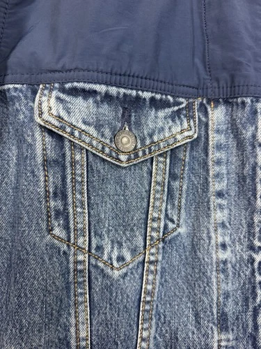 Levi Strauss & Co. Men’s Blue Denim Trucker Jacket Full Zip, Pockets L image 7
