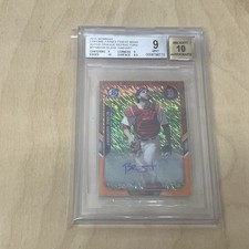 2015 Bowman Orange Blake Swihart #FFM-BSW Auto /25 9 BGS