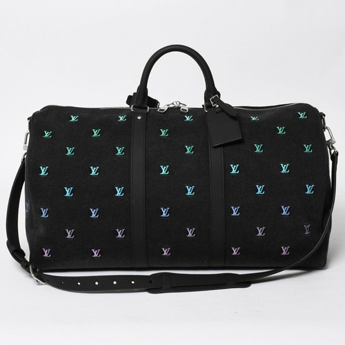 Louis Vuitton Keepall Bandouliere 50 Branson Denim Pharrell M13966 Bag Women 99